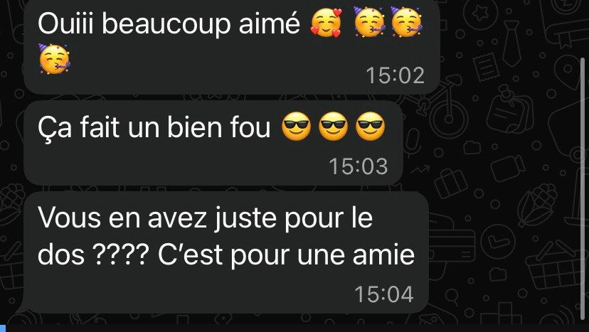Avis client WhatsApp 6